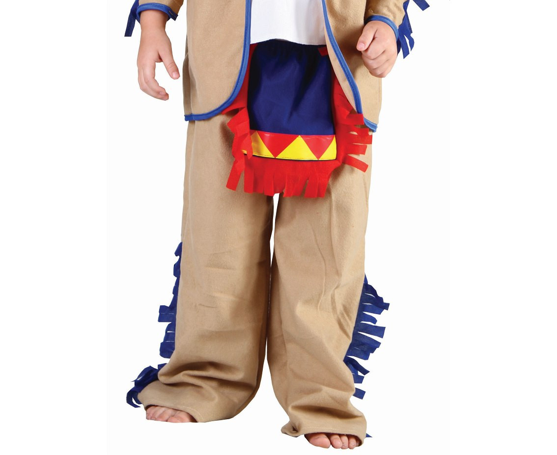 Role play-set for child Indian (shirt with vest, pants, headband, armbands), size 92/104 cm